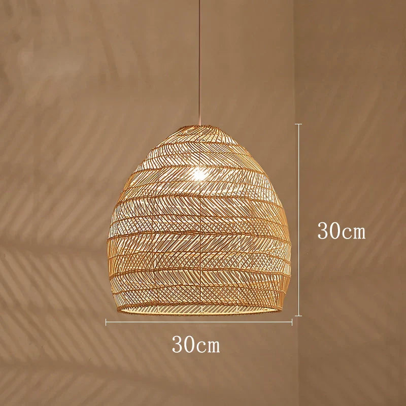 Themis Natural Wickerwork Pendant Lamp