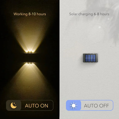 Solar LED Wall Lights (Pack of 2)