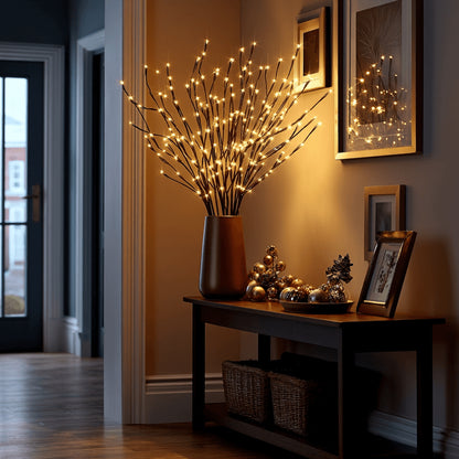 Twinkling Tree Willow Vine by Casa Solaro™