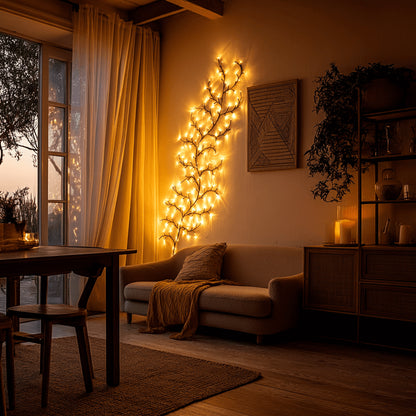 Twinkling Tree Willow Vine by Casa Solaro™