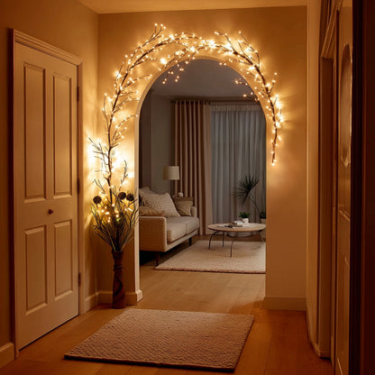 Twinkling Tree Willow Vine by Casa Solaro™